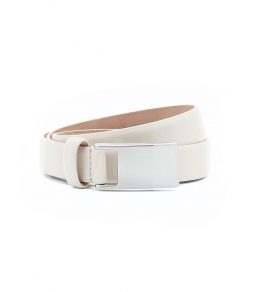 Filippa K Women's White Placket Buckle Belt