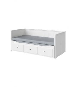 Day-bed W 2 Drawers/2 Mattresses, White Firm